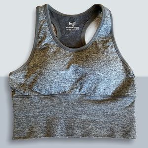 Profit seamless sports bra, Grey, Medium
